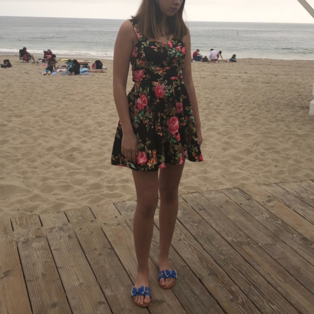 New HP 🎉Blue leopard bling sandal flatform flip flop - Picture 3 of 4